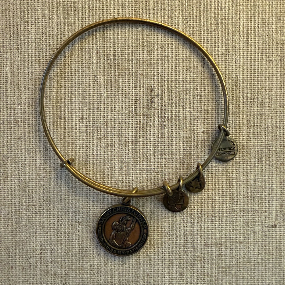 ALEX & ANI Charm Bracelet, St. Christopher